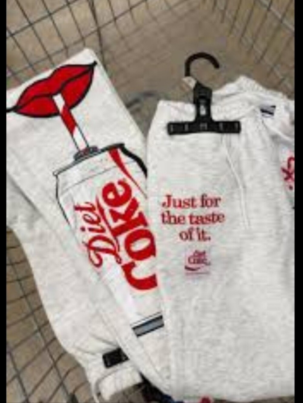 Diet Coke Graphic Gray Sweatpants, NWT, Sz XXL - Picture 2 of 9